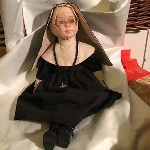 Vintage nun doll